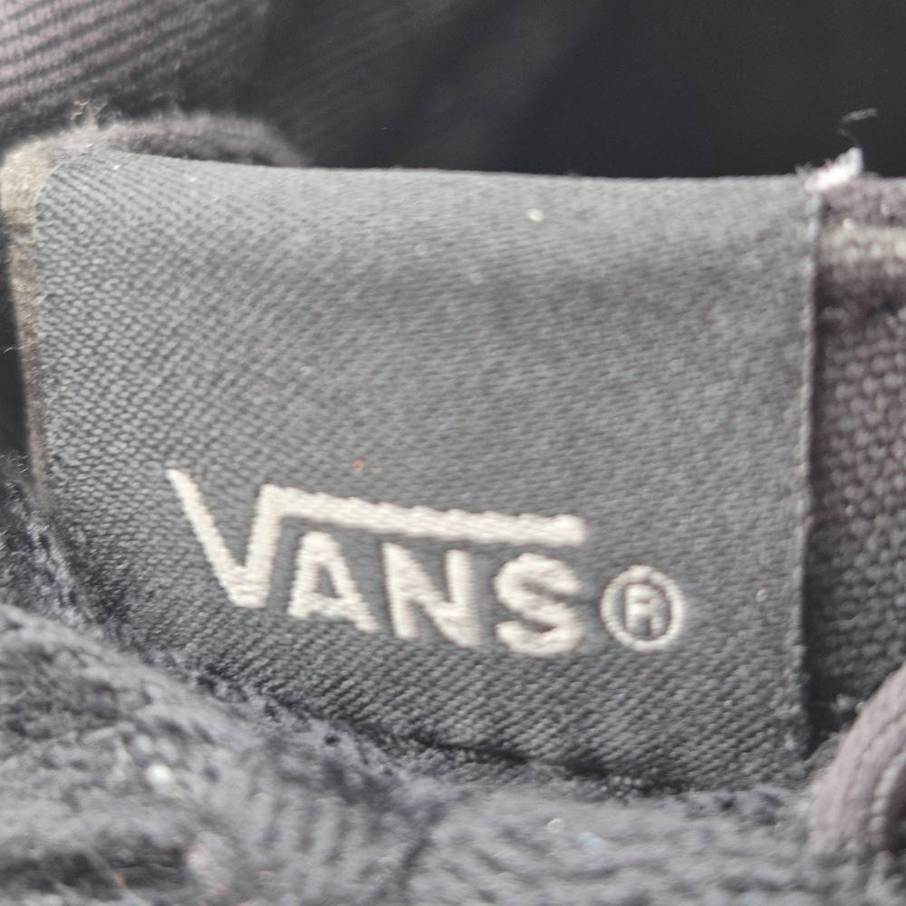 Vans Shoes Womens Size 7 Black Canvas Mid Top Lace Up Skate Sneakers 500714 - Picture 10 of 12